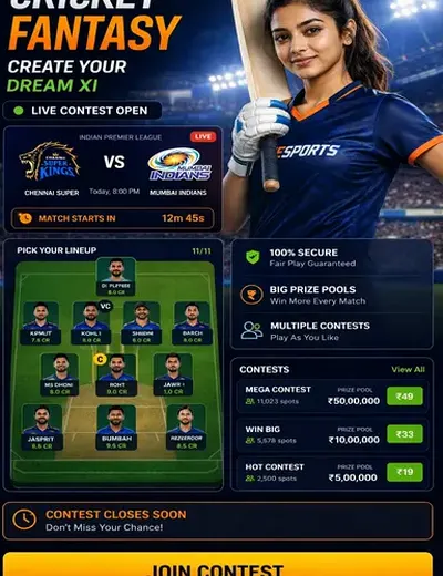 Zz999bet (zz 999 bet) fantasy cricket & matchday visual 3